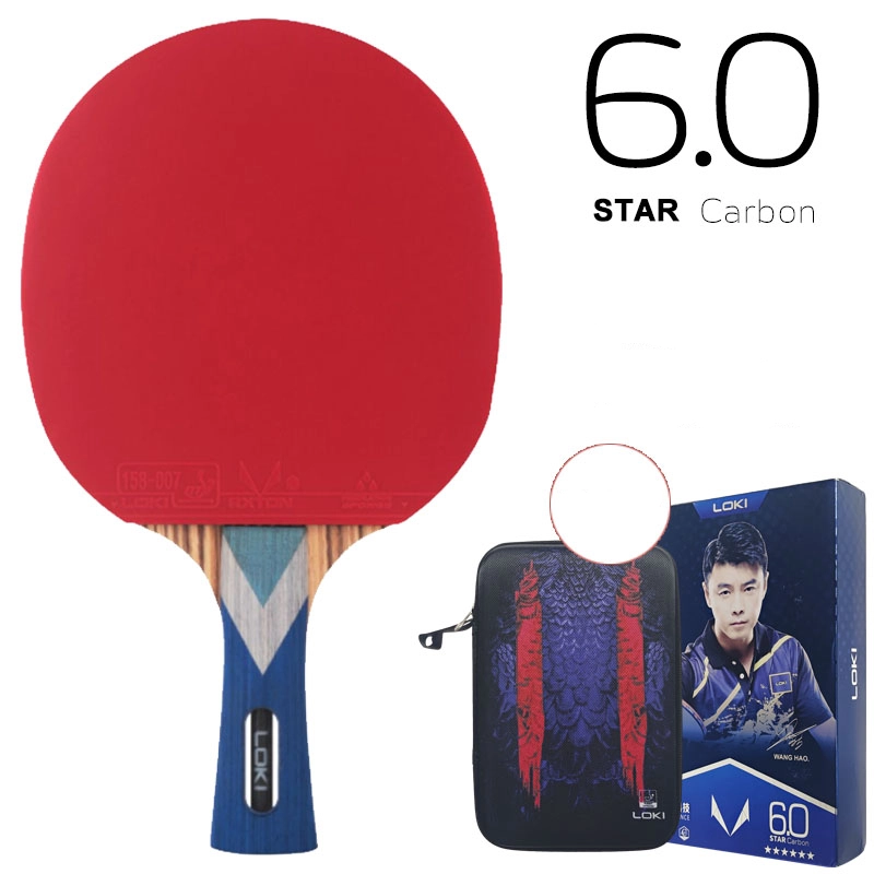 Raquette de ping pong, Loki pro serie r 6 étoiles, manche long