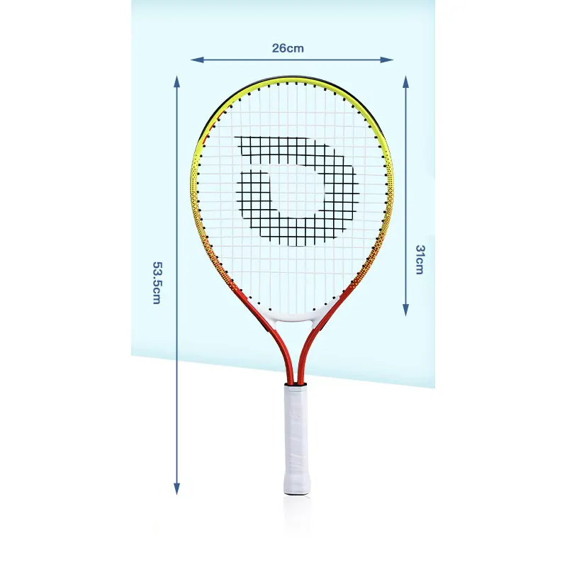 Raquette de tennis, pour enfants 5-7 ans, dimensions