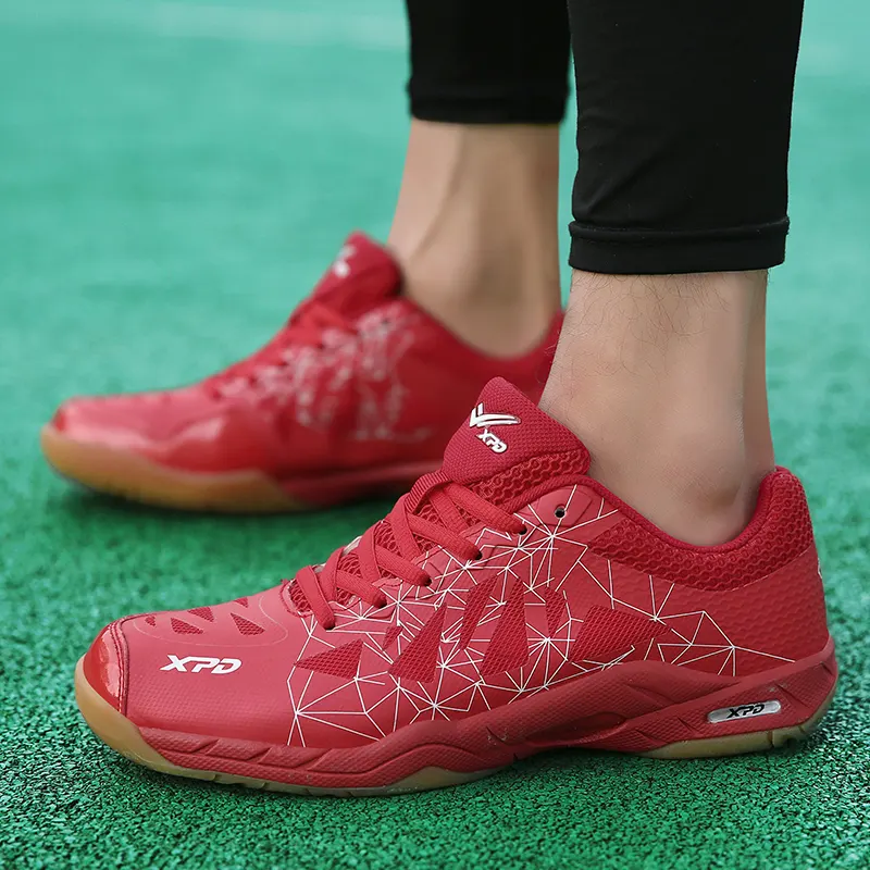Chaussure badminton, légères et respirantes, du 35 au 45, rouge haute qualité