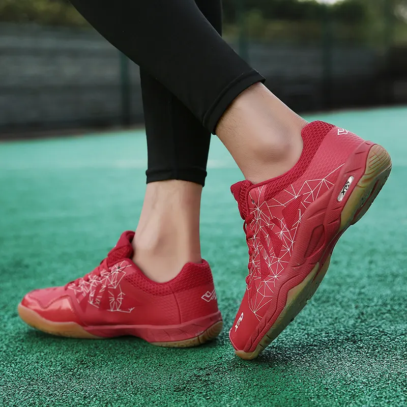 Chaussure badminton, légères et respirantes, du 35 au 45, rouge qualité supérieure
