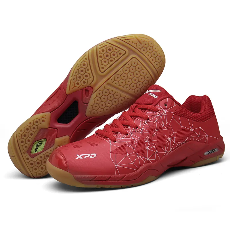 Chaussure badminton, légères et respirantes, du 35 au 45, rouge