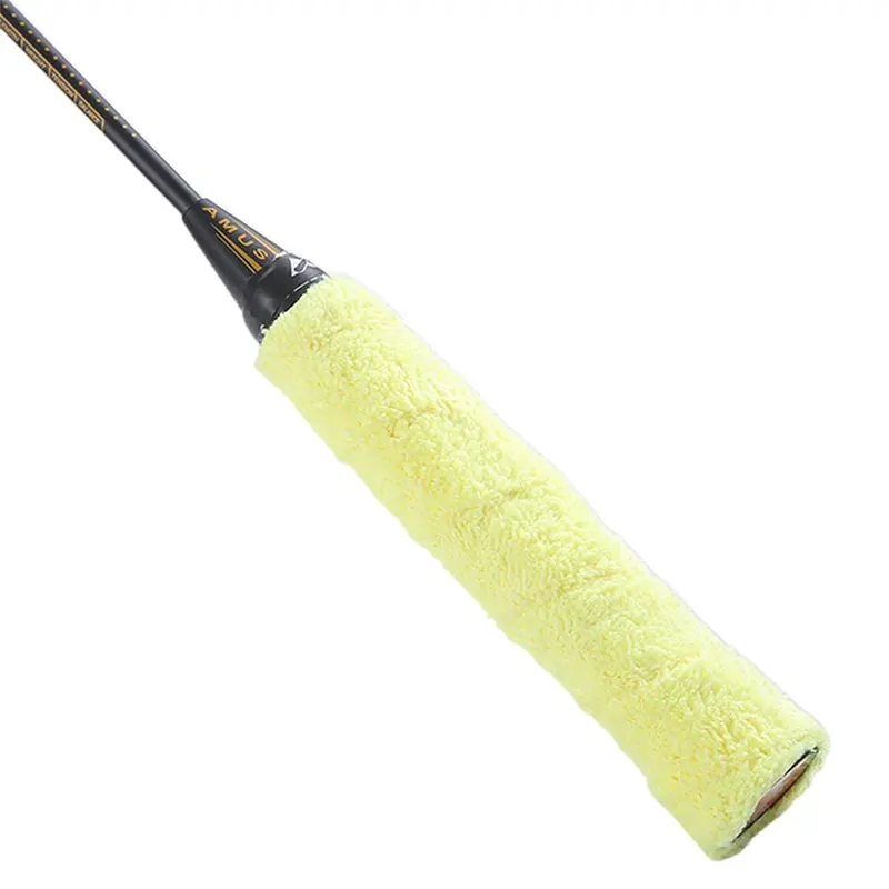 Grip raquette badminton, en éponge, jaune