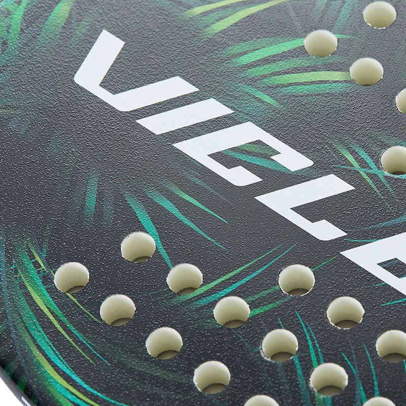 Raquette beach tennis, en fibre de carbone, avec housse de protection, design tendance, blanc ou vert haute qualité