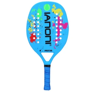 Raquette beach tennis, mousse à mémoire de forme, design tendance, bleu
