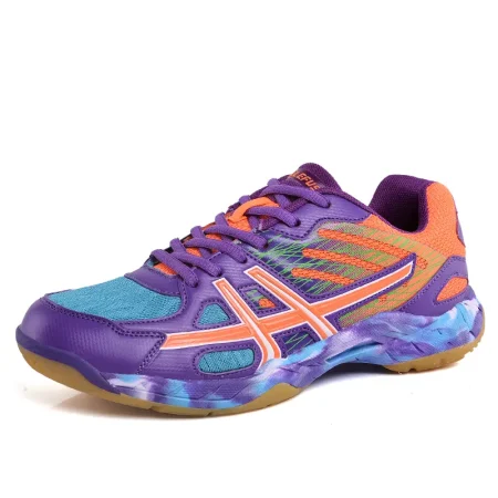 Chaussures badminton, légères et respirantes, du 31 au 45, violet