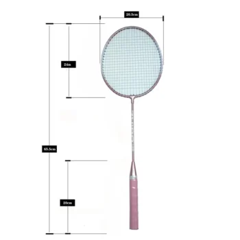 Raquette badminton, ensembre 2 raquettes avec housses de transport, dimensions