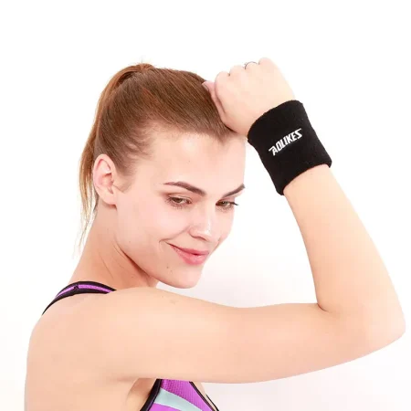 Serre poignet tennis, bracelet anti transpiration, 8 ou 11 cm, noir haute qualité